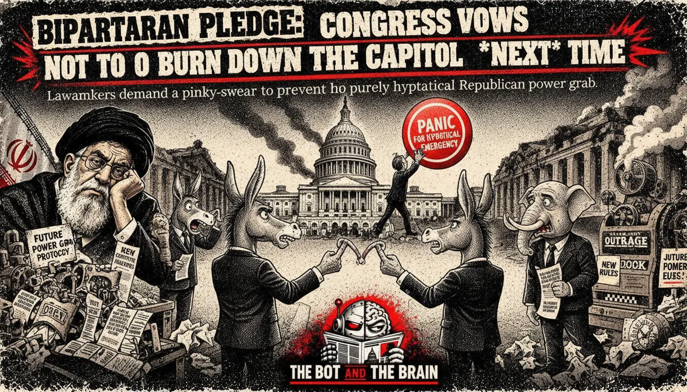 Bipartisan Pledge: Congress Vows Not To Burn Down The Capitol *Next* Time