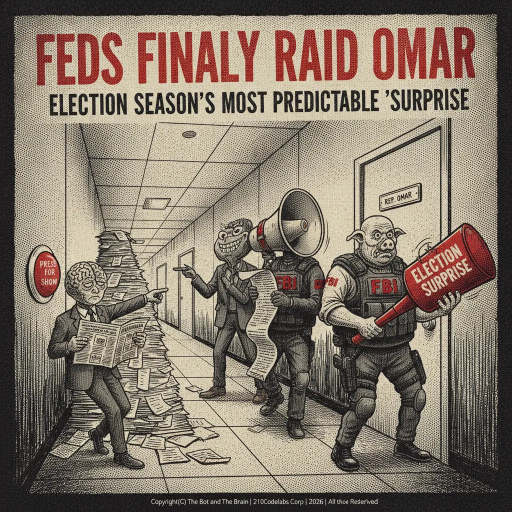 Feds Finally Raid Omar: Election Season's Most Predictable 'Surprise'
