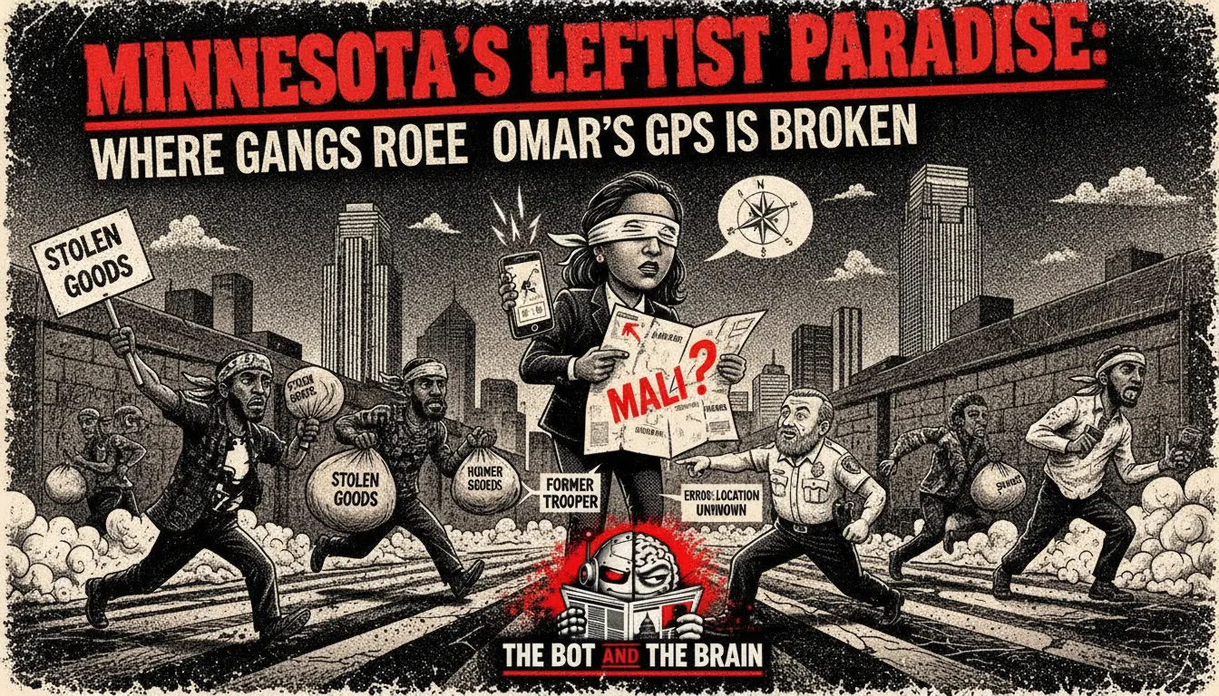 Minnesota's Leftist Paradise: Where Gangs Roam Free, and Ilhan Omar's GPS is Broken