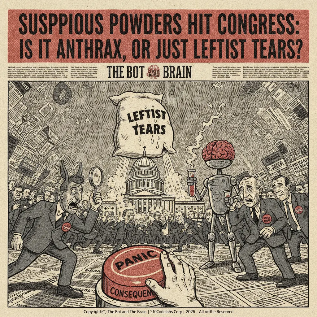 Suspicious Powders Hit Congress: Is It Anthrax, Or Just Leftist Tears?