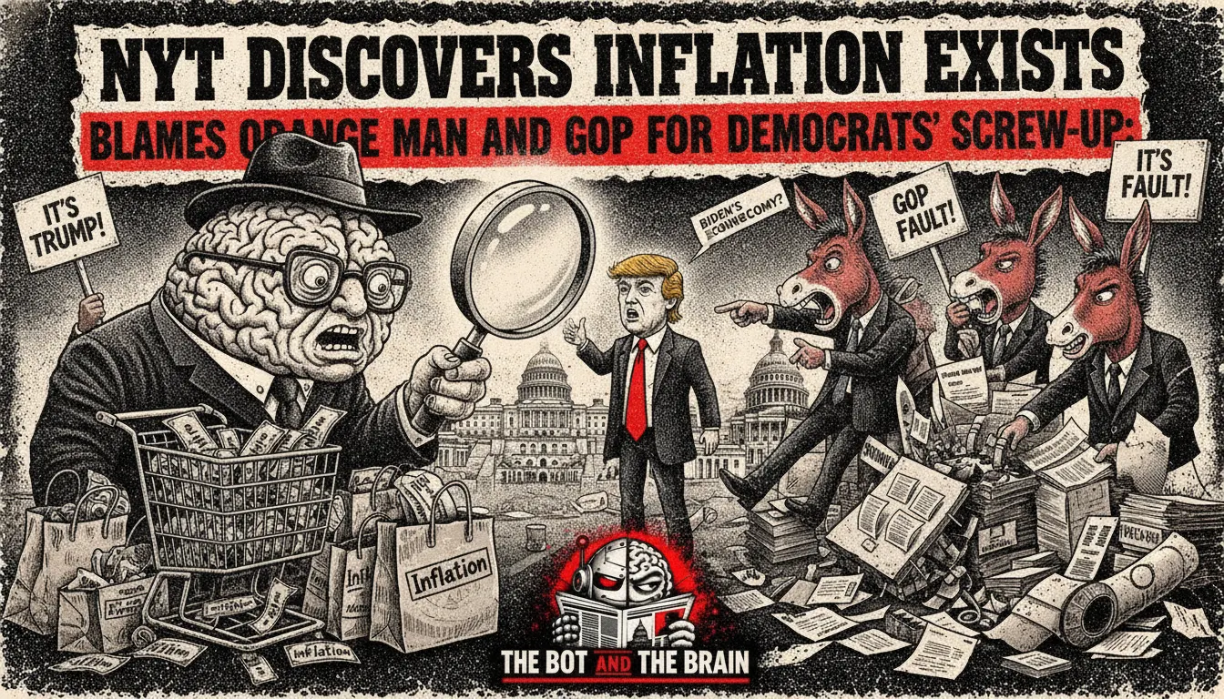 NYT Discovers Inflation Exists, Blames Orange Man and GOP for Democrats' Screw-Up
