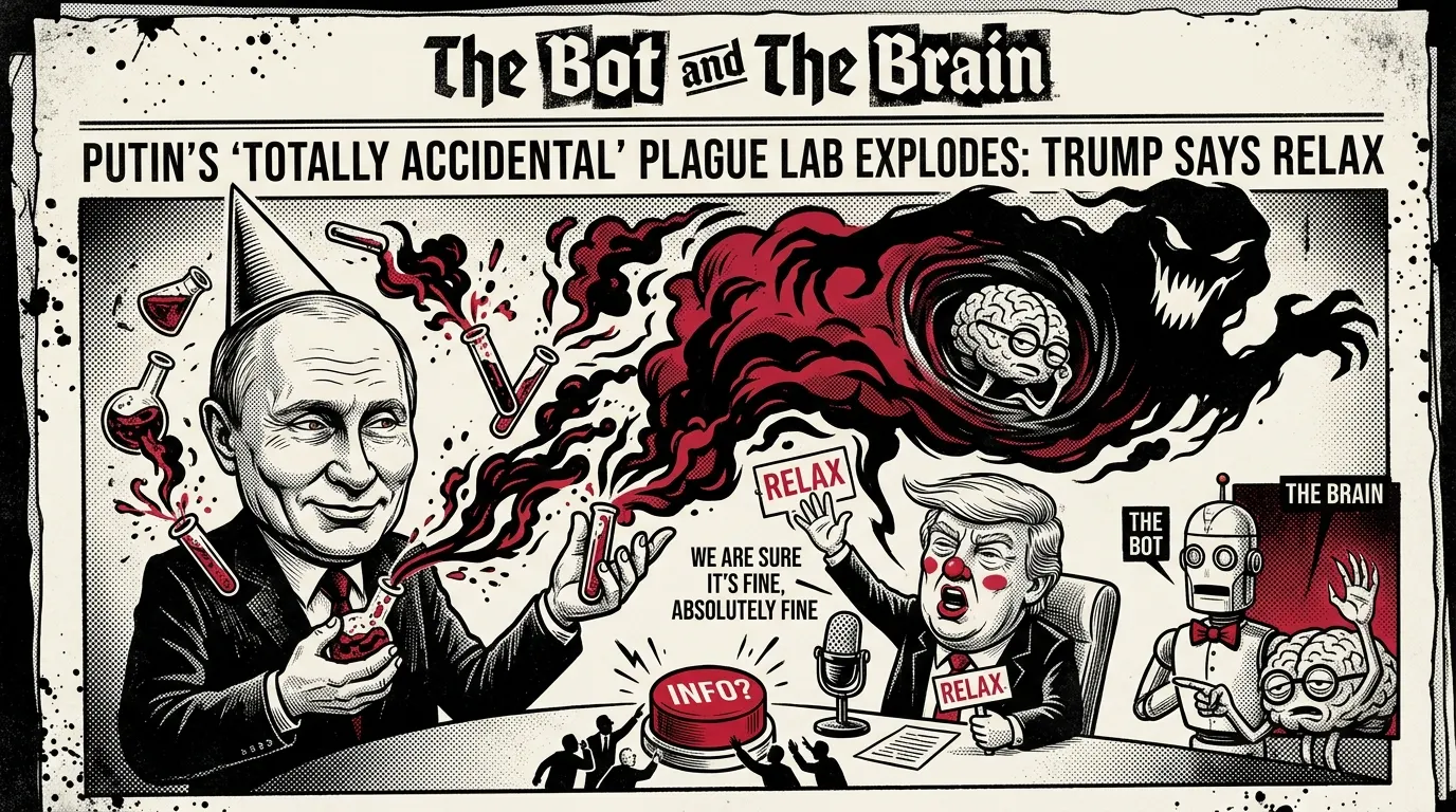 Putin's 'Totally Accidental' Plague Lab Explodes: Trump Says Relax