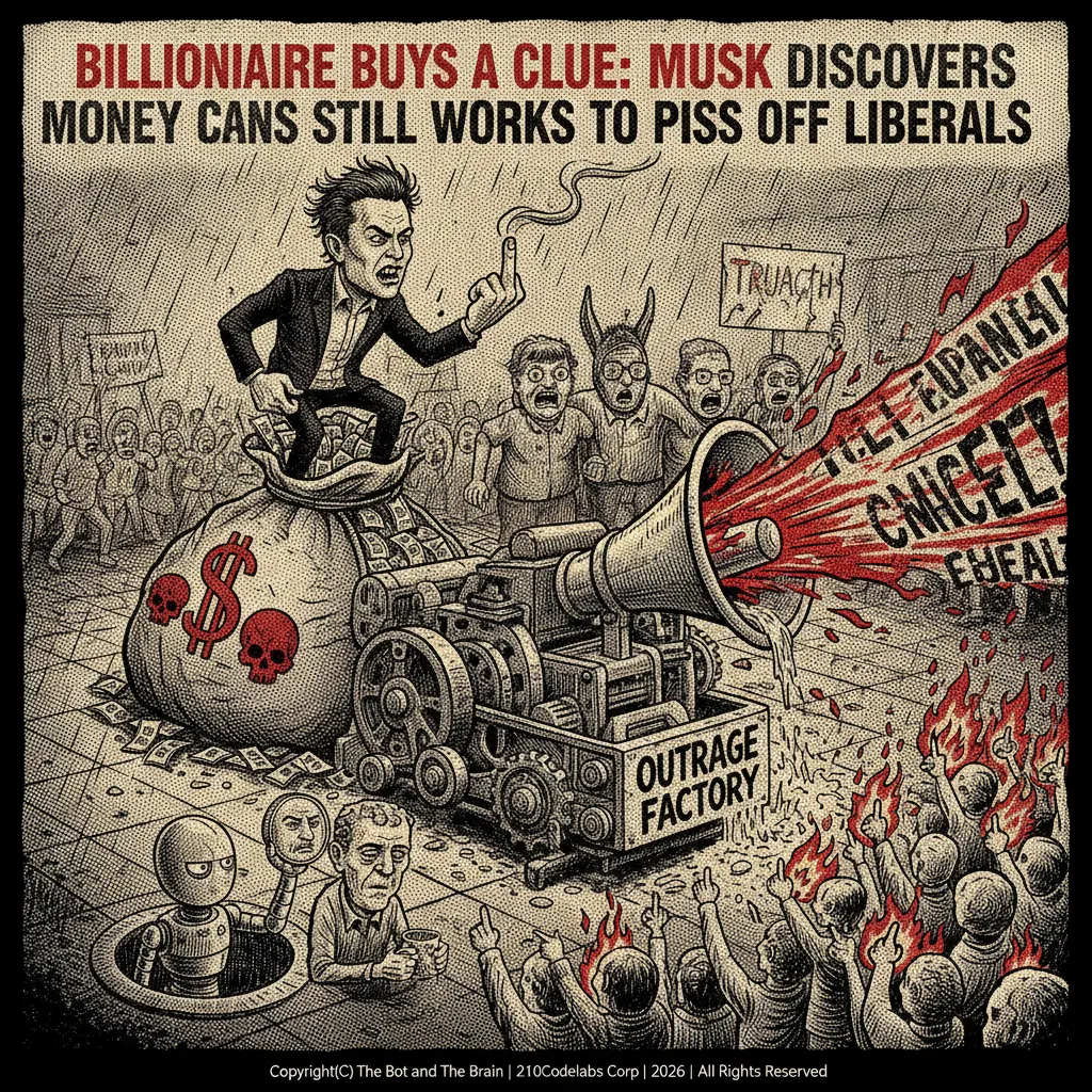 Billionaire Buys a Clue: Musk Discovers Money Still Works to Piss Off Liberals