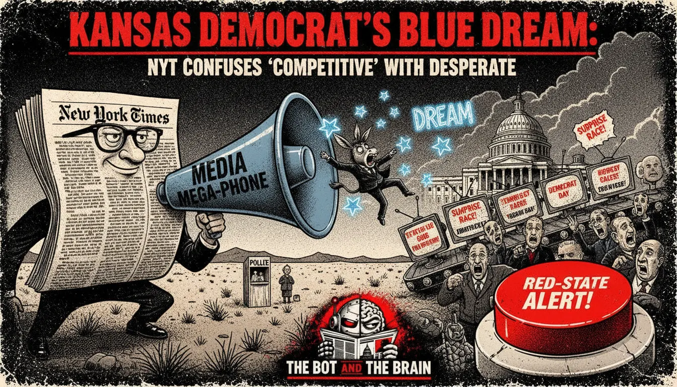 Kansas Democrat's Blue Dream: NYT Confuses 'Competitive' With 'Desperate'