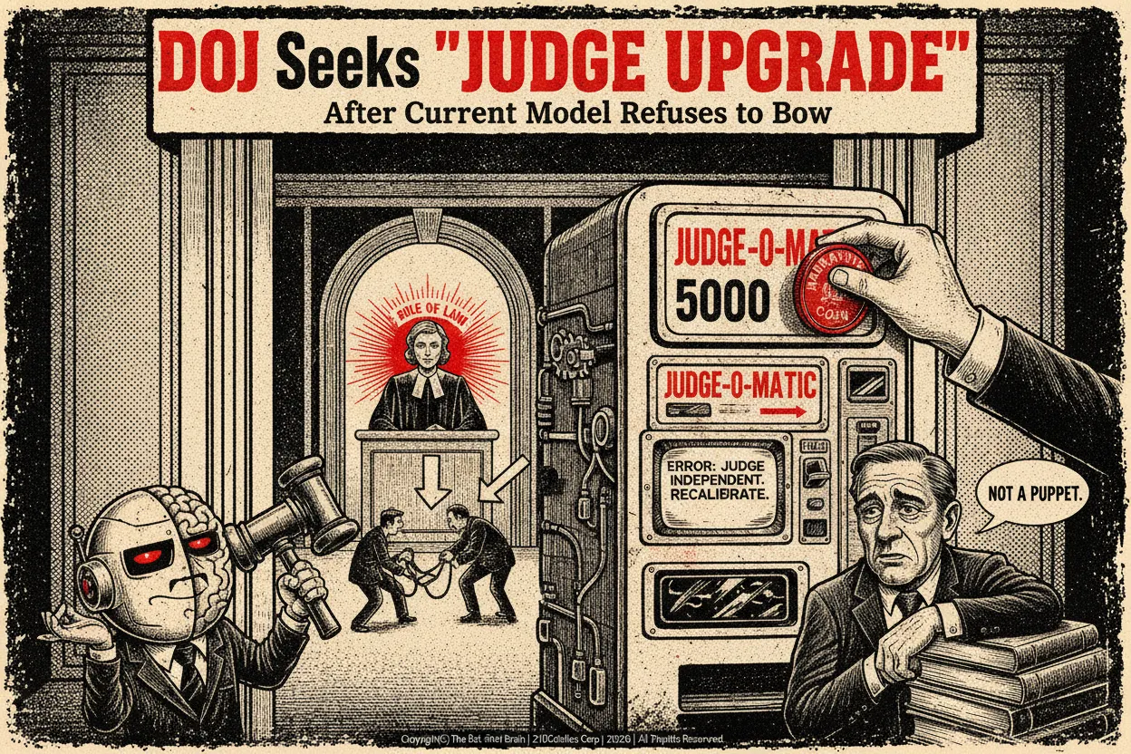 DOJ Seeks 'Judge Upgrade' After Current Model Refuses to Bow to Their Narrative