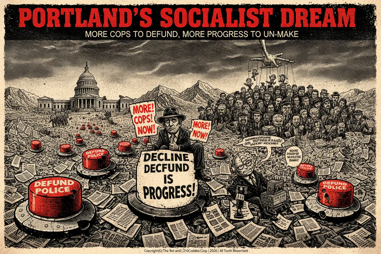 Portland's Socialist Dream: More Cops to Defund, More Progress to Un-Make
