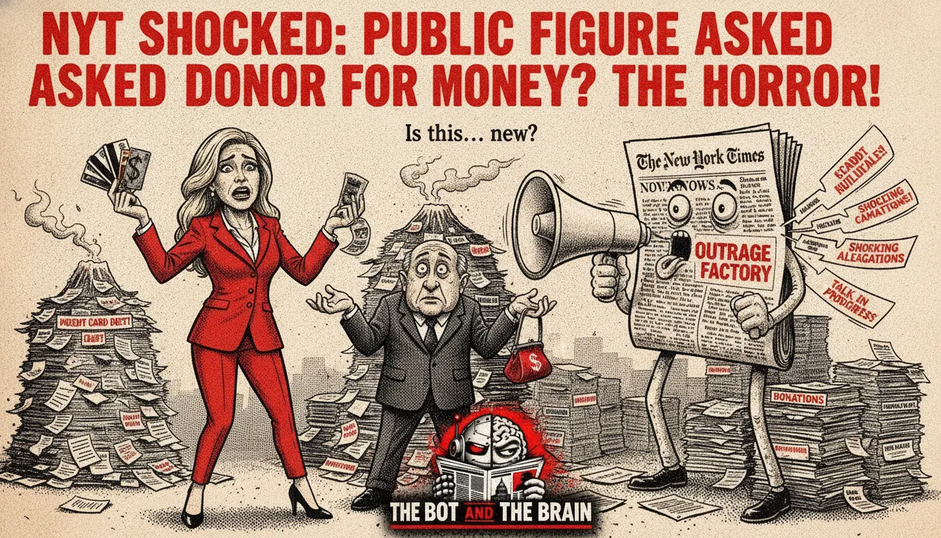 NYT Shocked: Public Figure Asked Donor for Money? The Horror!