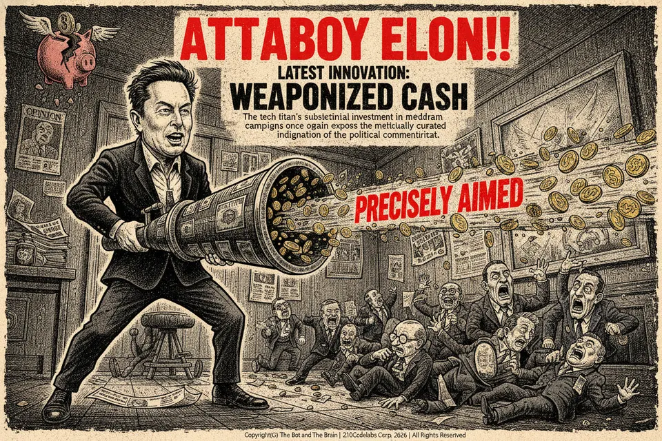 Attaboy Elon!!, Latest Innovation: Weaponized Cash, Precisely Aimed