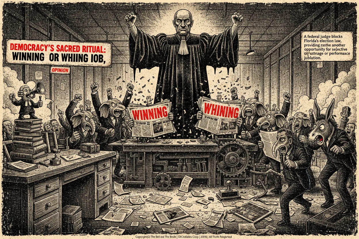 Democracy's Sacred Ritual: Winning or Whining, Depending on the Robe.