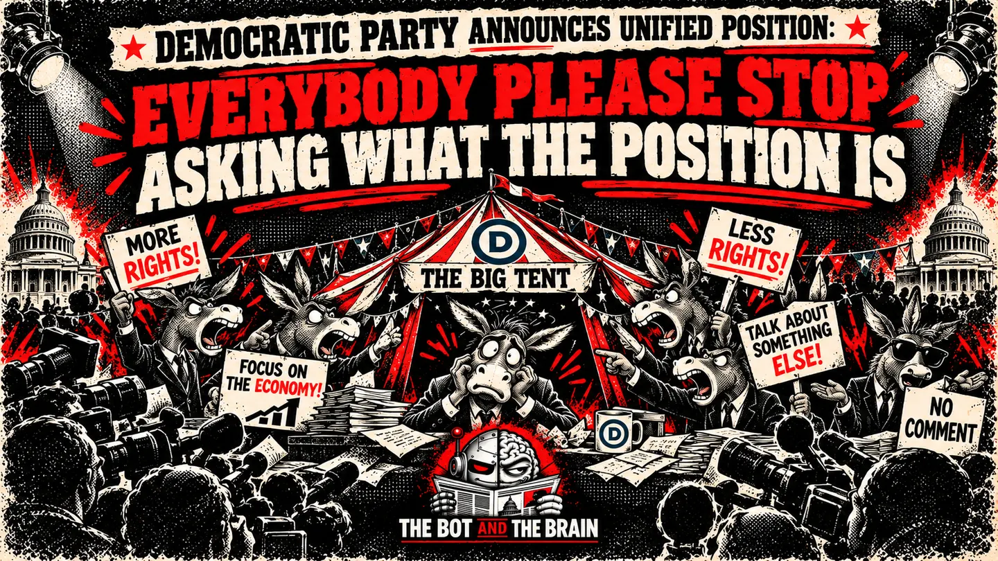 Democratic Party Announces Complete Unity. Please Stop Asking Questions.